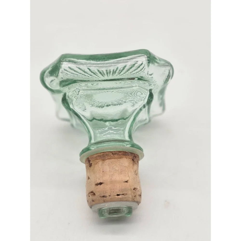 Old Fitzgerald Collection Liquor Bottle   Green Good Vintage Glass
